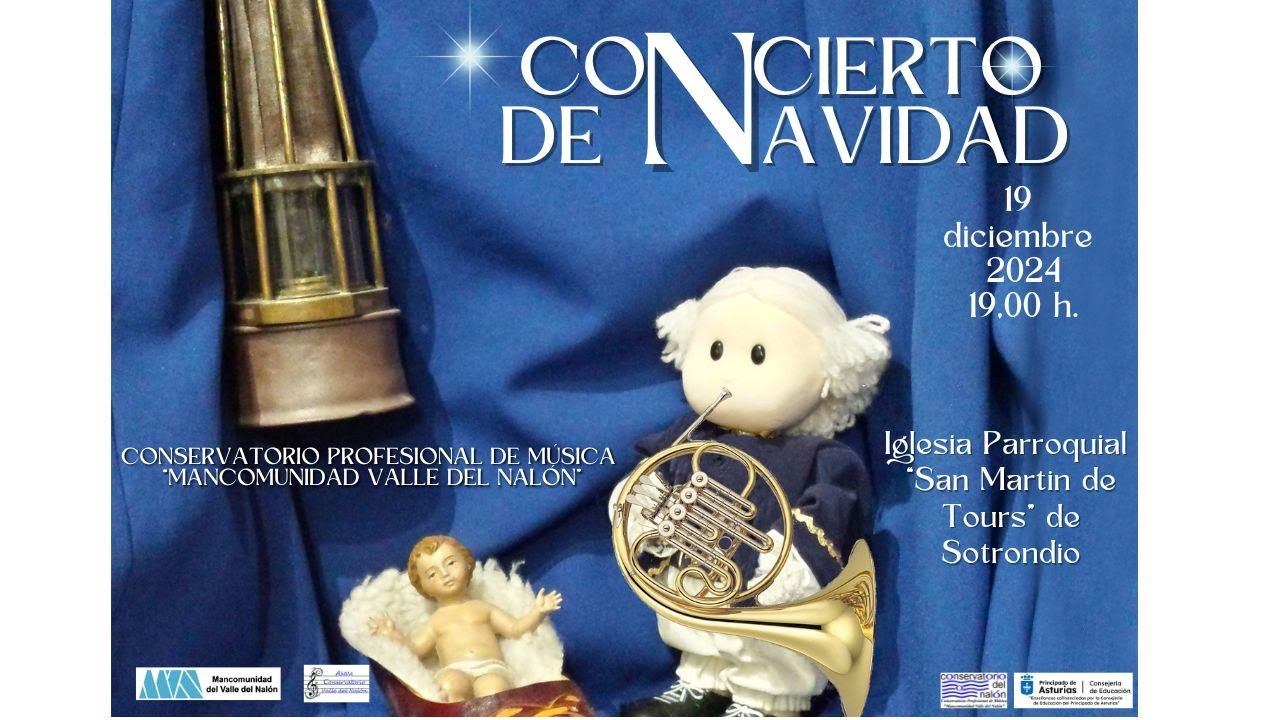 Concierto de Navidad del Conservatorio Profesional de Música del Nalón diciembre de 2024