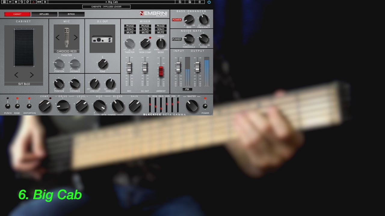 NEMBRINI AUDIO // BLACKICE BETA GAMMA BASS AMPLIFIER // ALL Factory Presets DEMO
