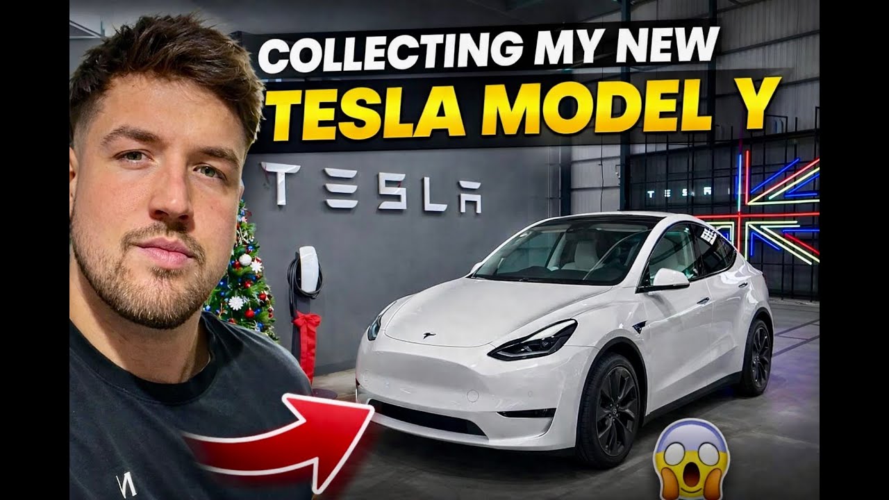 Collecting my new shape TESLA MODEL Y JUNIPER! Tesla, Longbridge, UK.