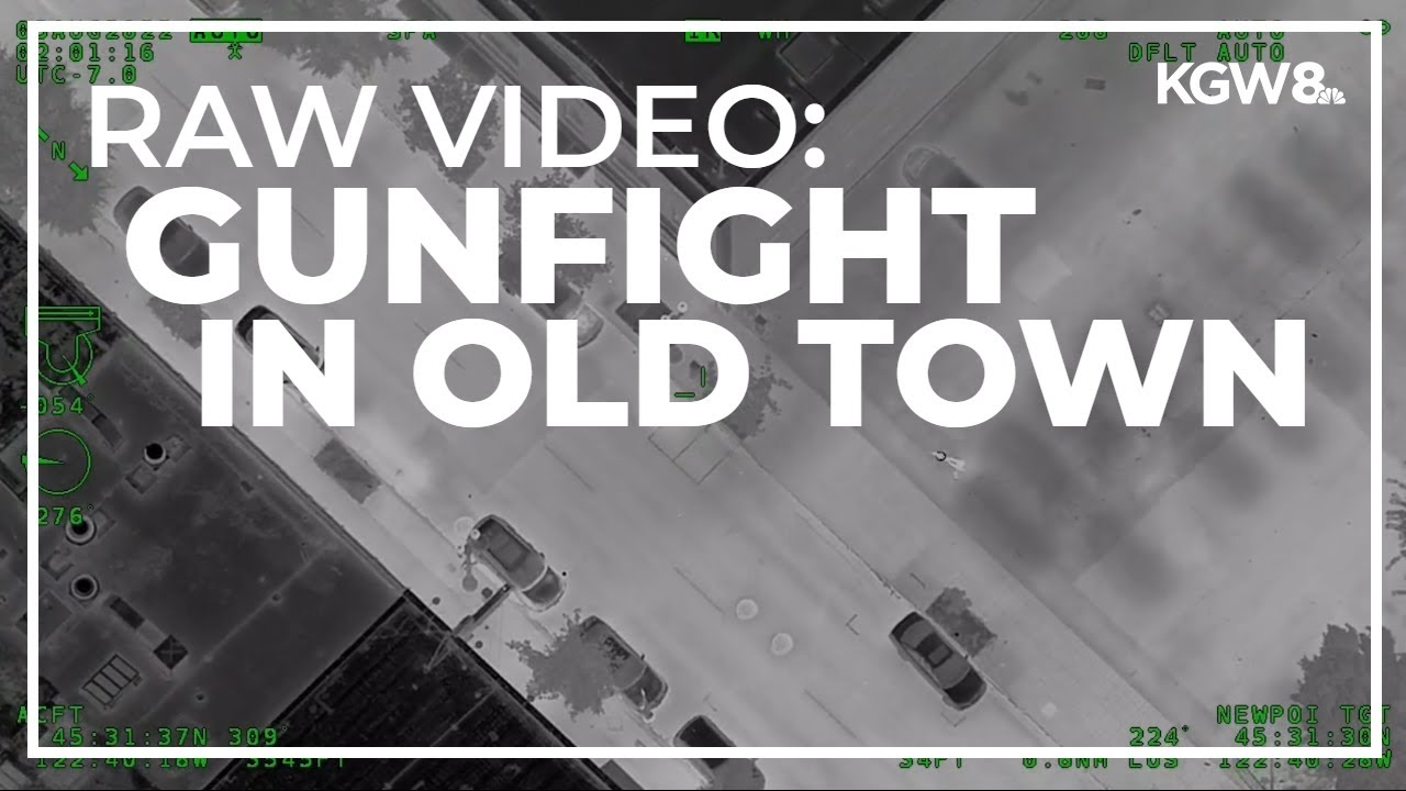 WATCH: Police surveillance plane catches gun battle in Portland's Old Town