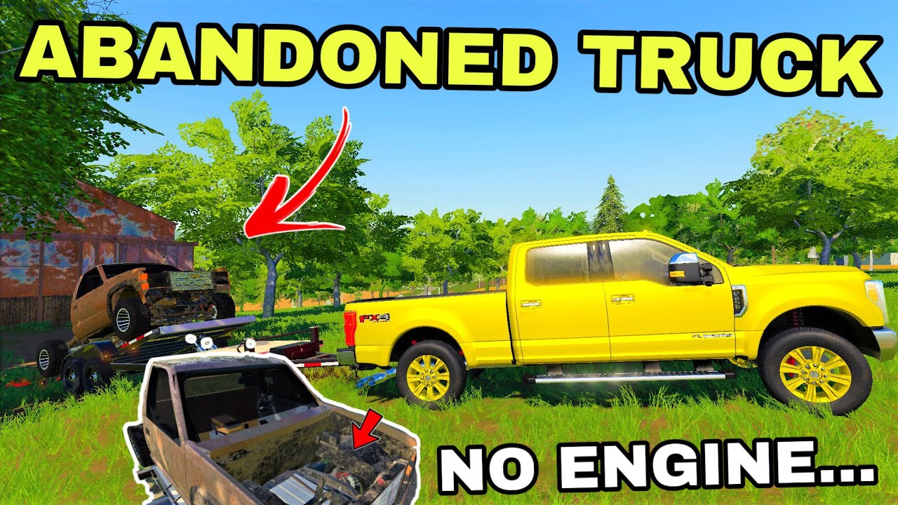 I FOUND AN OLD ABANDONED 1997 SINGLE CAB CHEVY || 1,500 HP BUILD || Farming Simulator 19