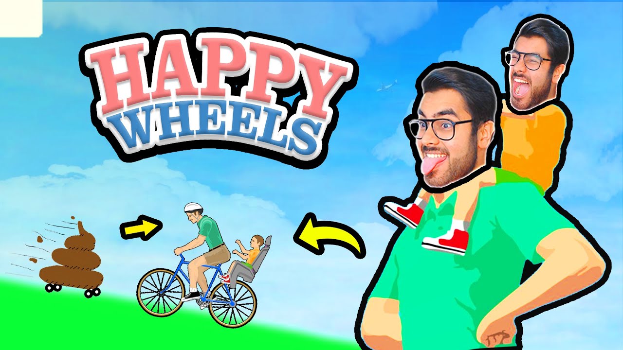 🤣 Funny PAPA-BETA Levels 🤣 in Happy Wheels | Hitesh KS