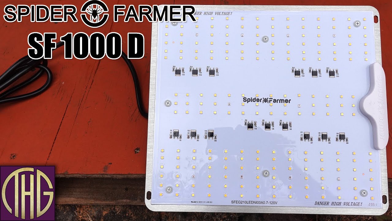 Очень доступно!! Распаковка фитолампы Spider Farmer SF 1000 D и тесты уровня PAR!!!