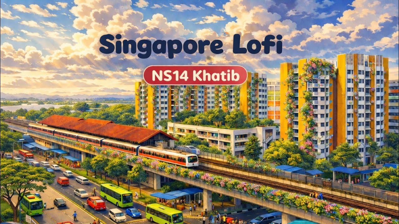Singapore MRT: Lofi Love songs | NS14 Khatib | Quiet Evenings Between Trains