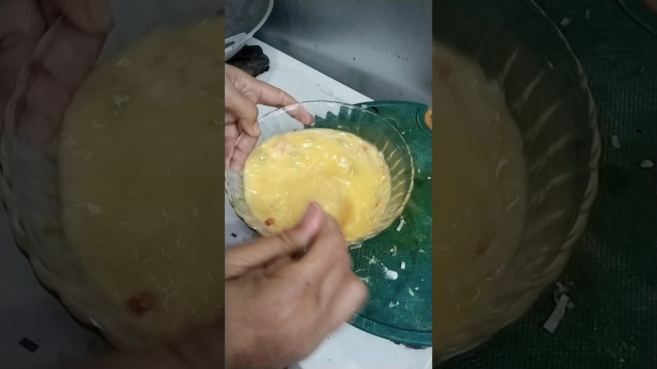 Cara dadar telor yang enak pol, ekonomis dan praktis, dengan tepong beras & bawang prey. 