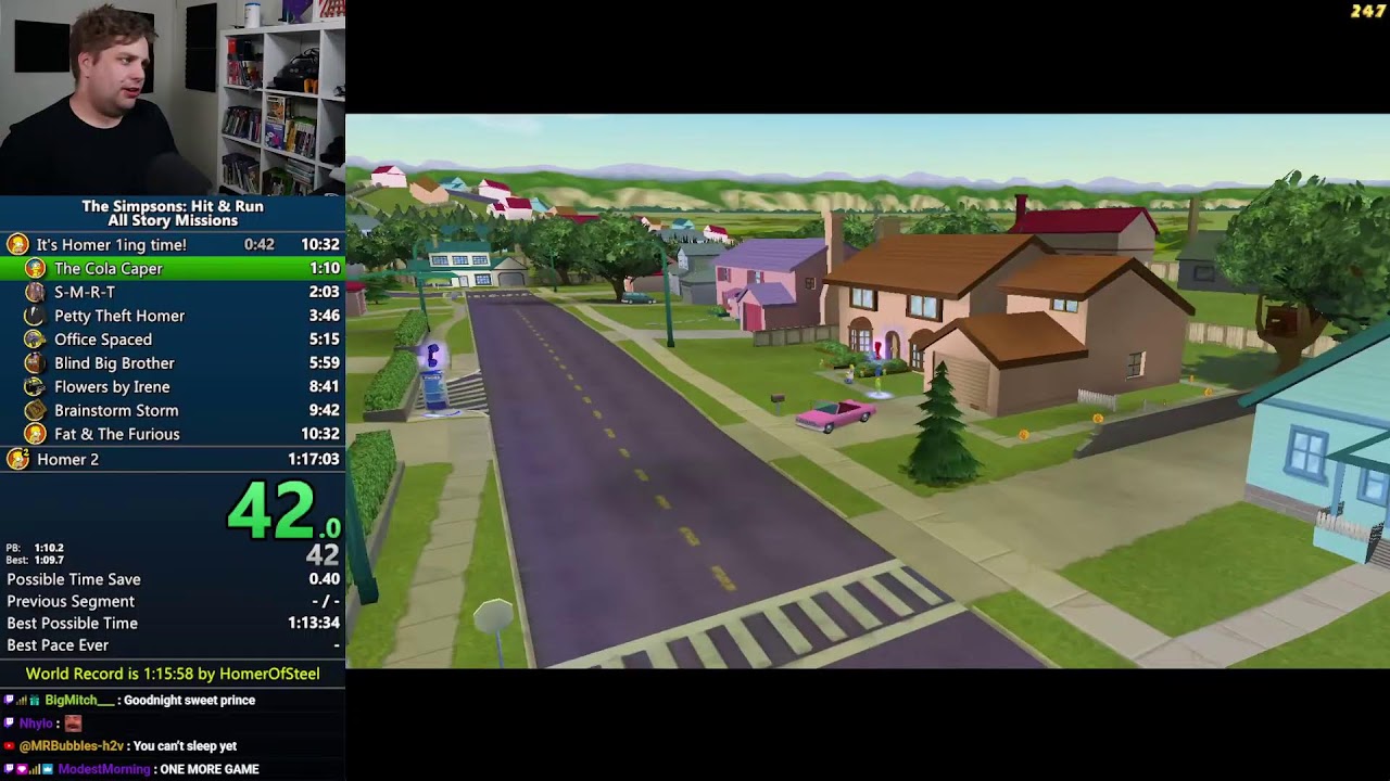 Simpsons: Hit & Run All Story Missions Speedruns for 1:16