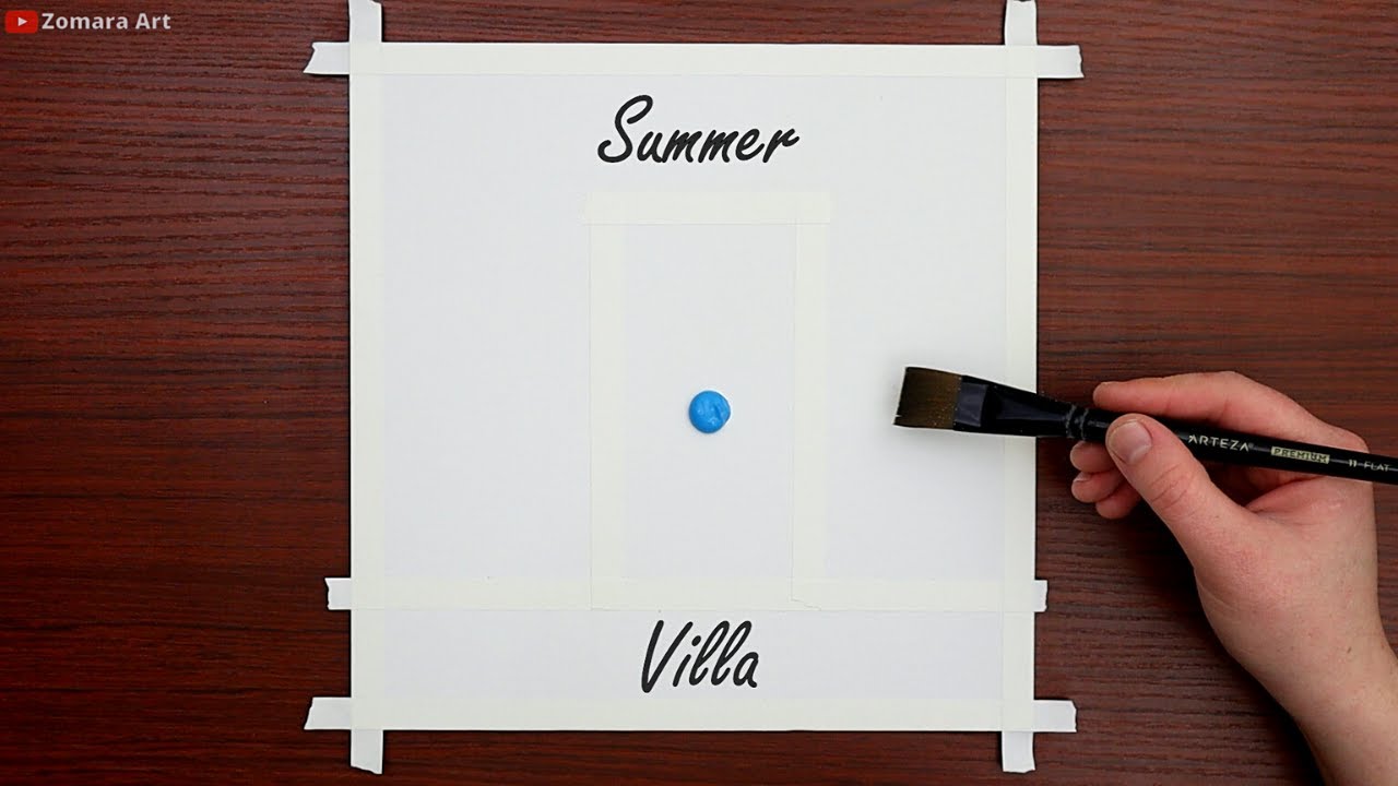 Summer Villa / Acrylic Painting for Beginners / Step by Step #68