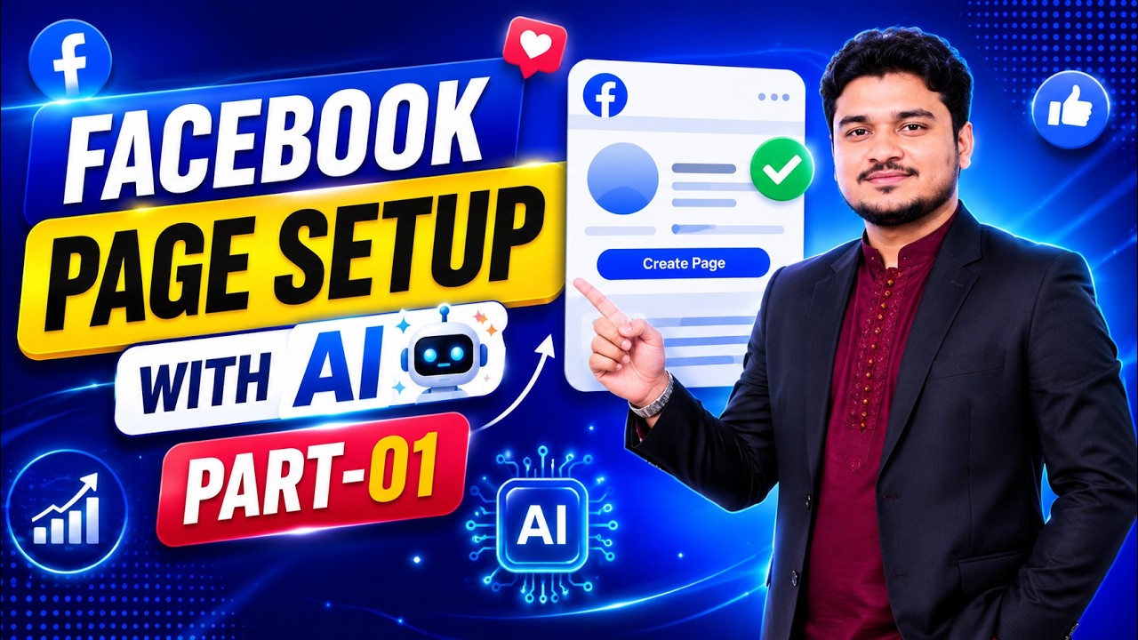 How to Create and Setup Facebook Business Page 2026 with AI | Facebook Page Setup Bangla | Part-01