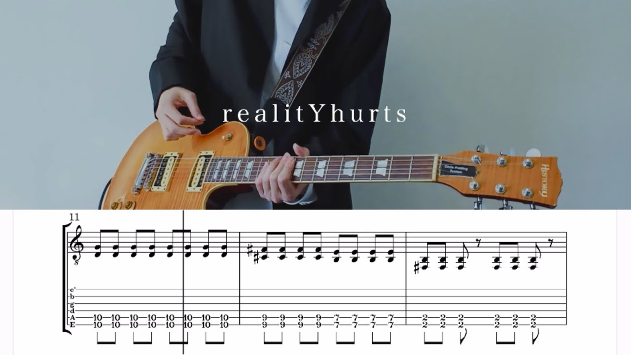 【Guitar tab】 CVLTE “realitYhurts.”