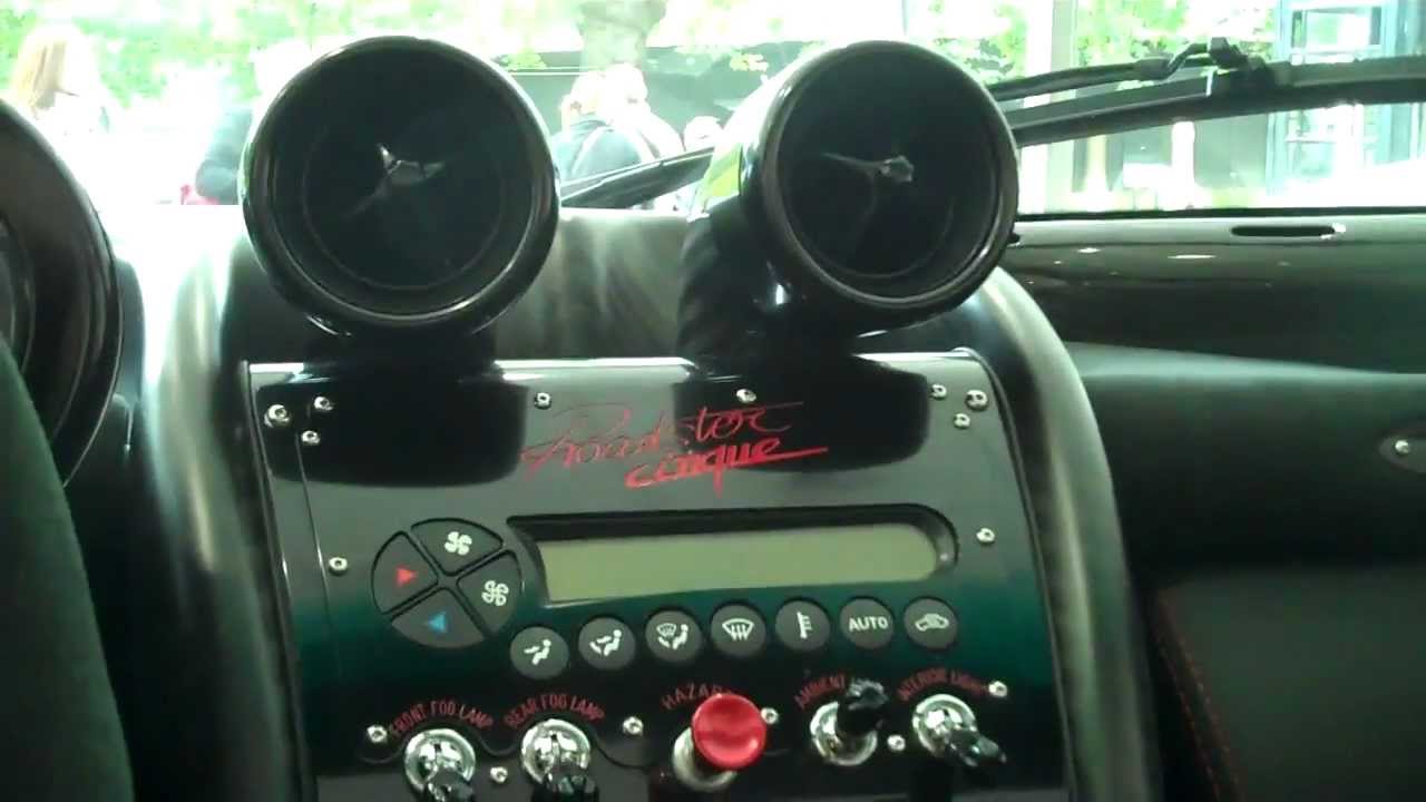Pagani Zonda Cinque Roadster- Details & Interior Shots