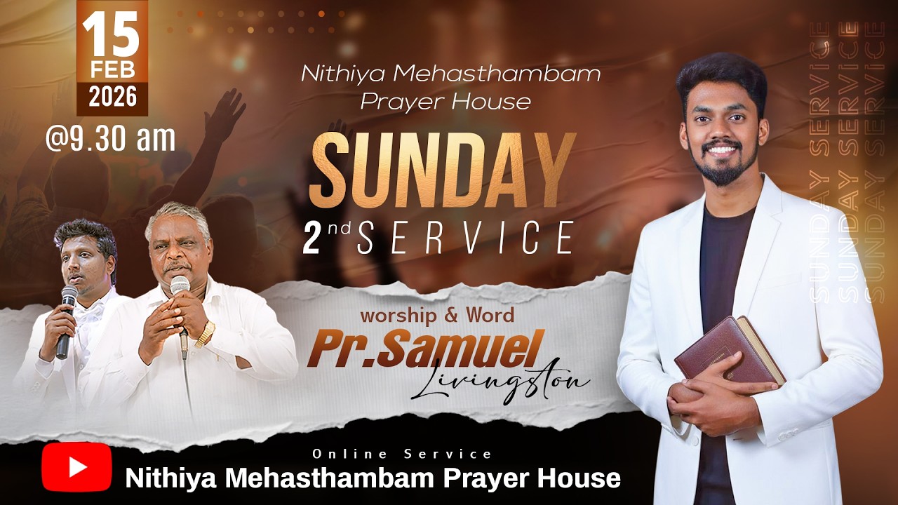 🔴LIVE || 15-02-2026 | SUNDAY 2ND  SERVICE| NMPH | PR.M.AMIRTHARAJ | PR.SAMUEL LIVINGSTON