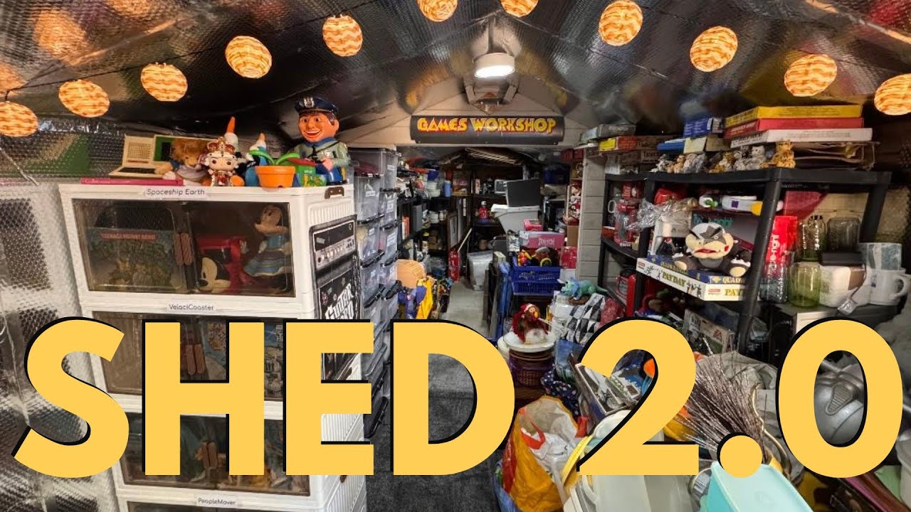SHED 2.0 is here! Doubling my workspace - #ebayseller #smallspaces