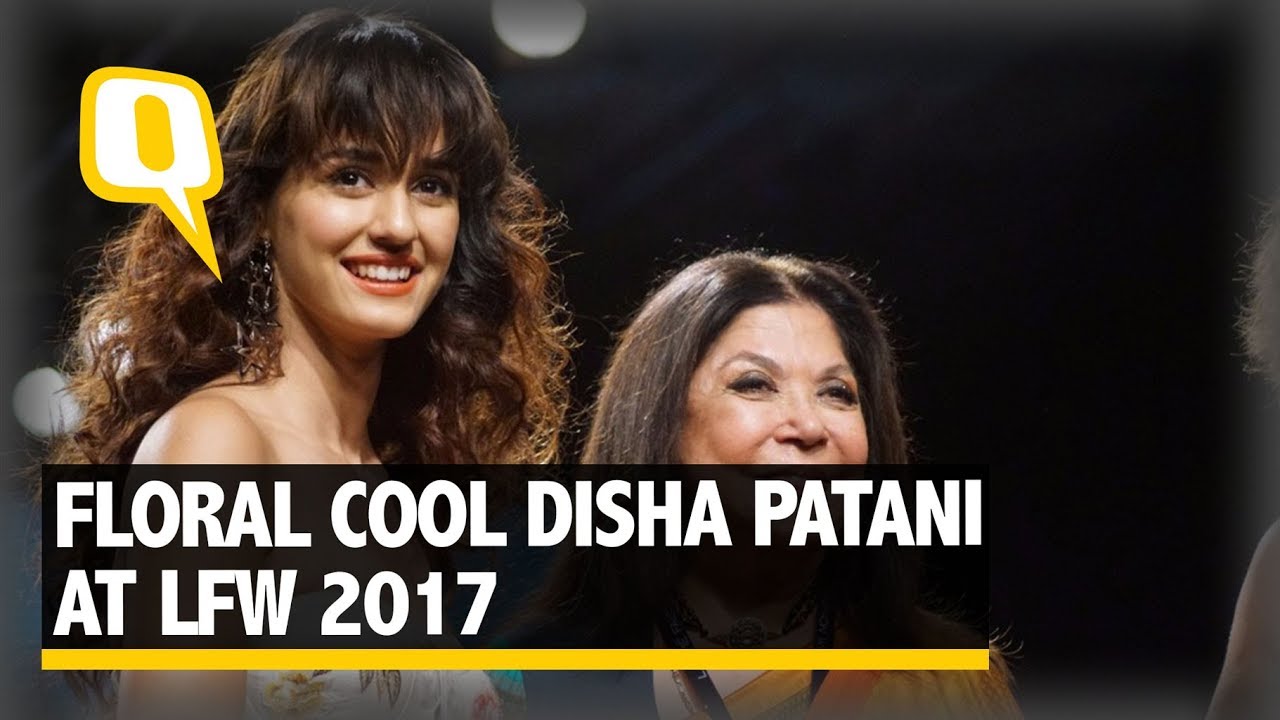Disha Patani Looks Florally Cool At Lakme Fashion Week 2017