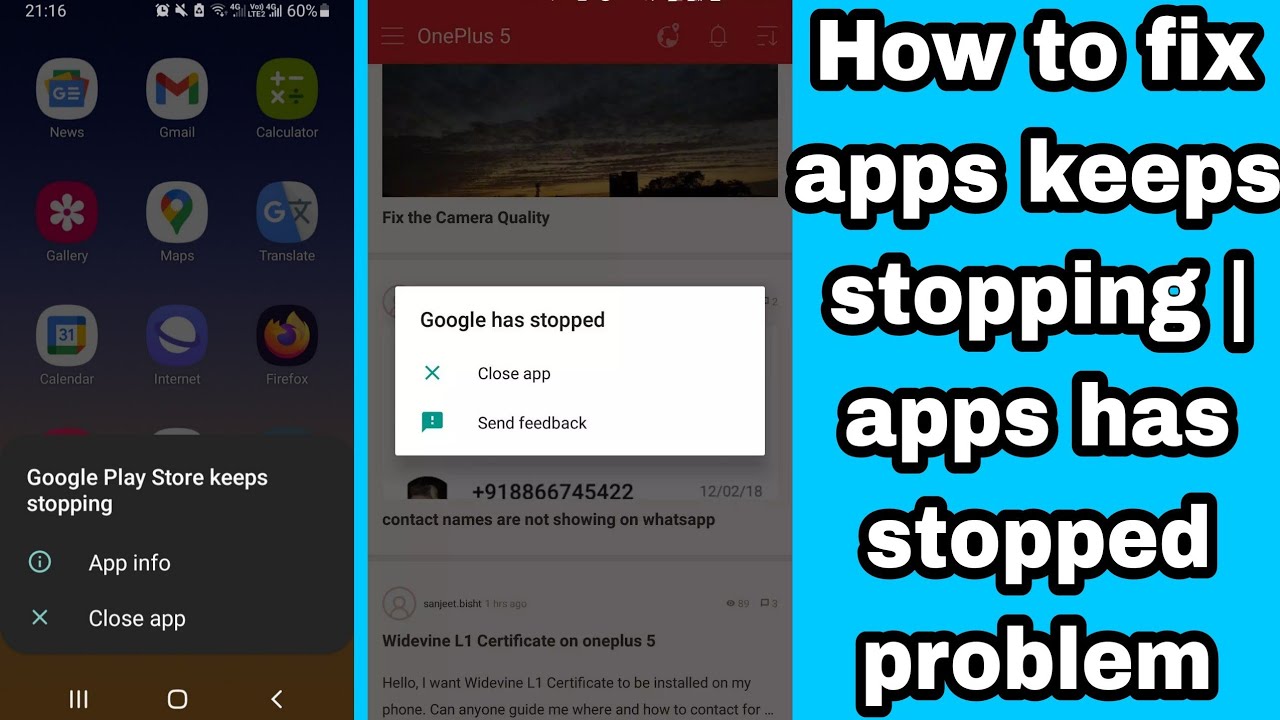 How to fix apps keeps stopping problem | apps has stopped problem | app isn't responding problem