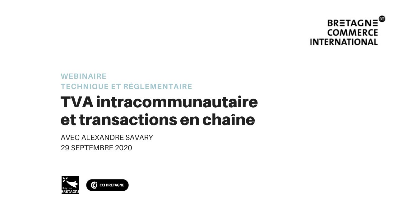 TVA intracommunautaire et transactions en chaîne