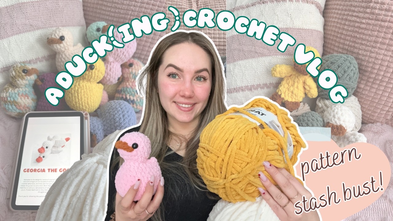 Видеоблог о вязании крючком от Duck(ing) Crochet | Раскрытие запасов выкроек | Выкройки для вязан...