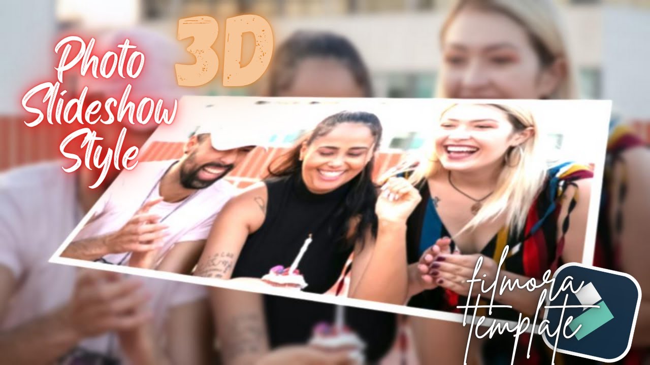 Filmora Template&mdash;3D Photo Slideshow Style in Filmora 14