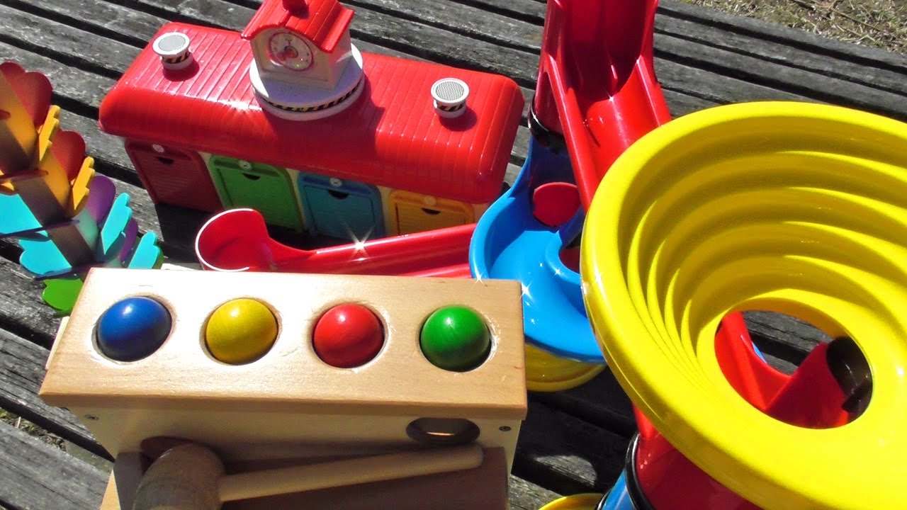 Marble run race  ☆ Summary video of over 10 types of Colorful marble .Compilation  1h video ！