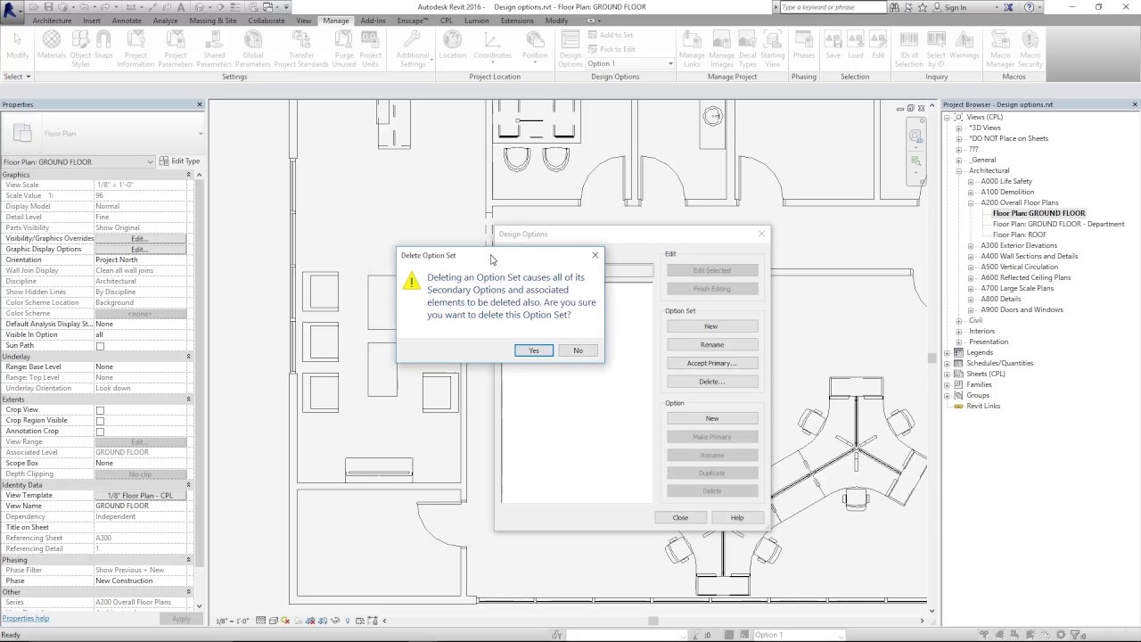 Design Options in Revit (pt.1 The Basics)