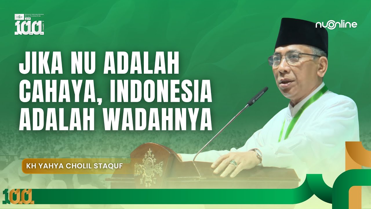 Full Pidato Ketua Umum PBNU: Kita Rayakan Harlah Ke-100 NU Usai Melewati Dinamika Panjang dan Hebat