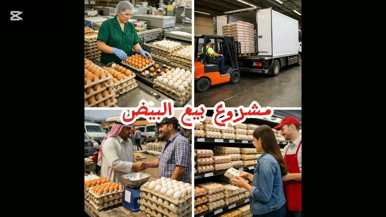 مشروع بيع البيض مشروع مربح 