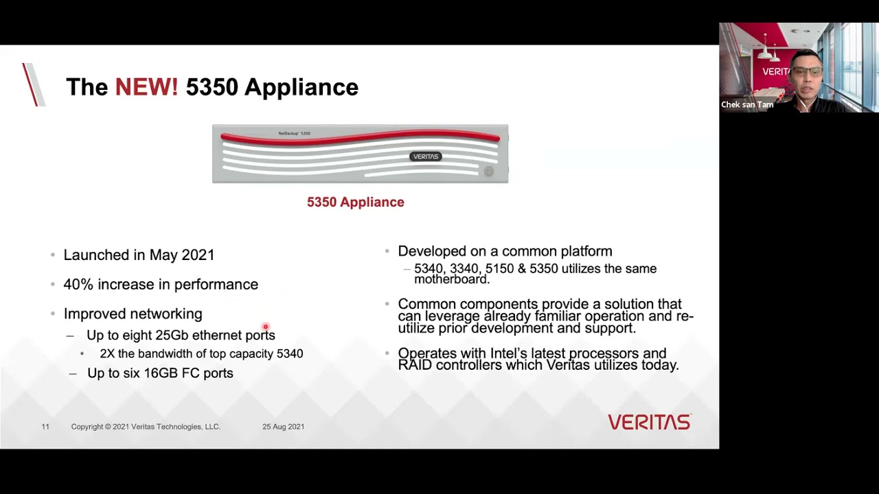 Veritas Appliances: the NEW Flagship 5350 and key Succession Strategies