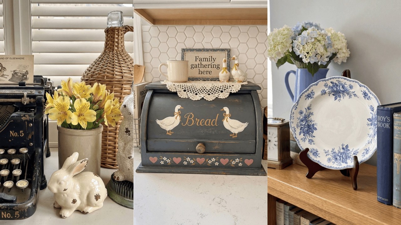 VINTAGE TREASURE HUNT: Thrifted Spring Decor Ideas for a Timeless Cottage Aesthetic