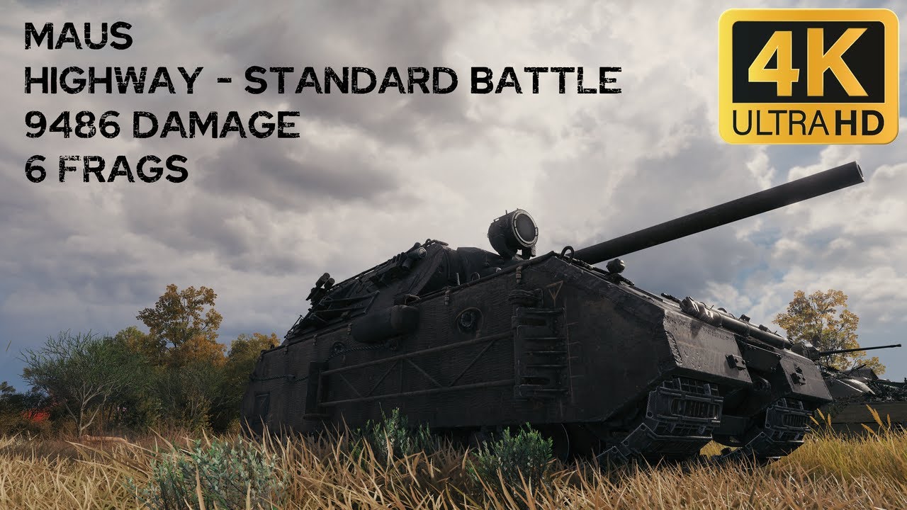 Maus 9,5k damage 6 frags on Highway - World of Tanks