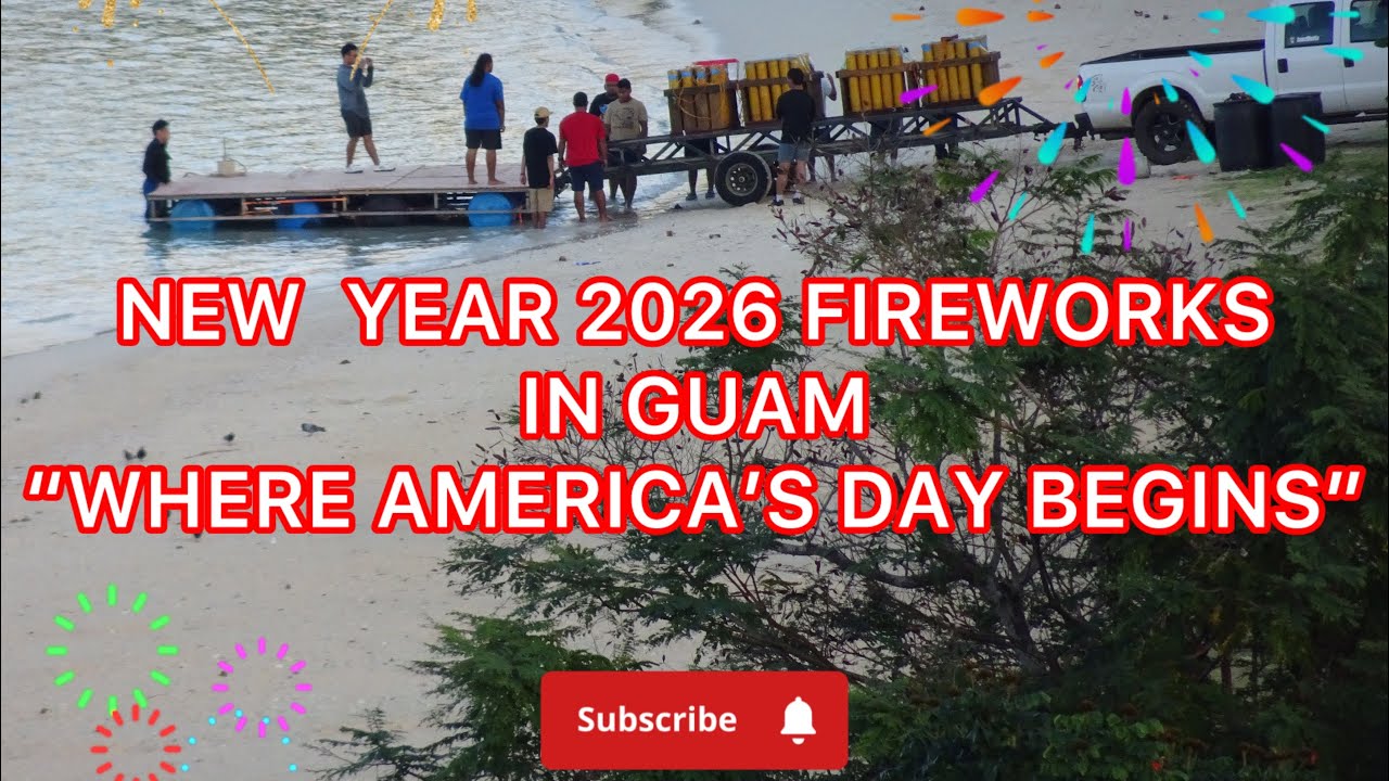 Guam’s New Year 2026 Fireworks Display #visitguam #fireworks 