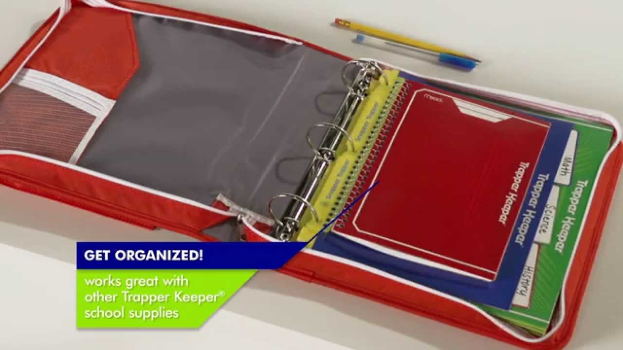 NEW! Trapper Keeper&reg; Sewn Zipper Binder