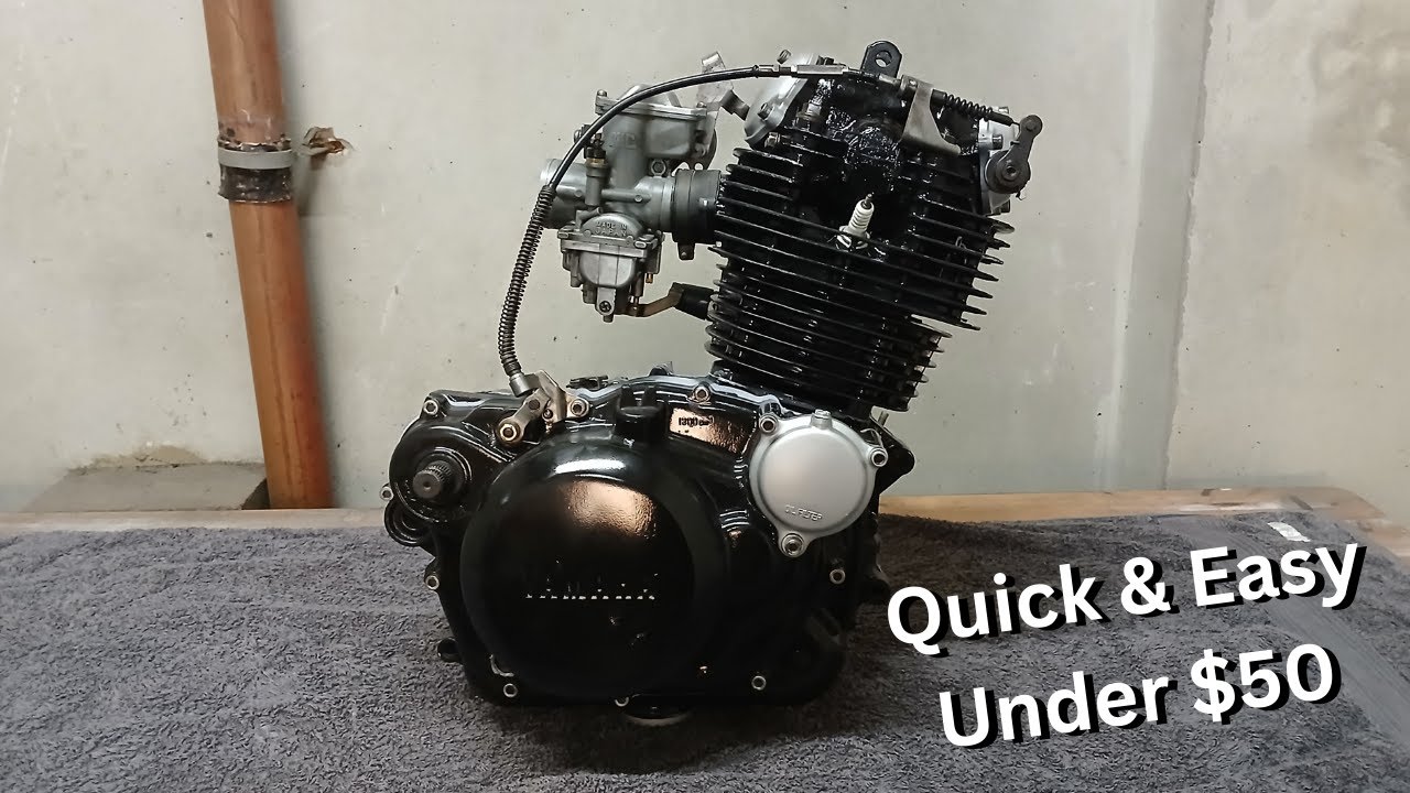 How to Paint a Motorbike Engine Easy - Yamaha XT250 Part 5 - Restoration