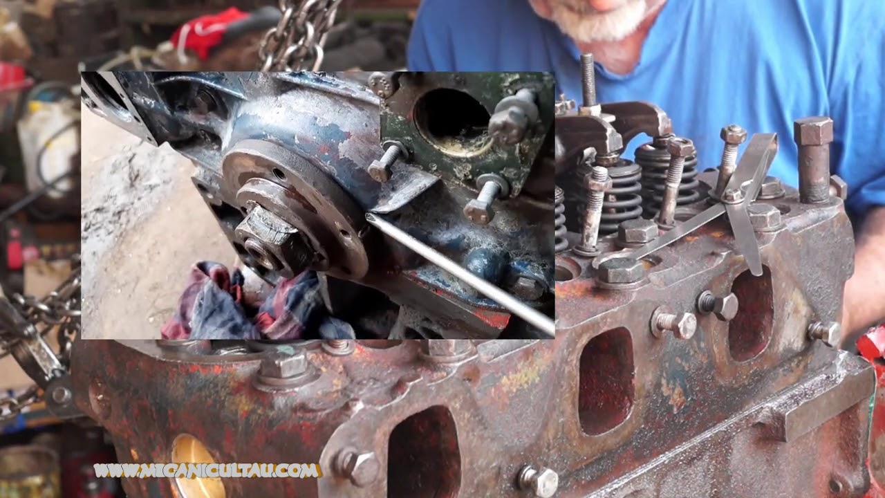 MOTOR D 115 RK  CHIULASA CUPLU STRINGERE  REGLAJ JOC TERMIC CULBUTORI SUPAPE IN 5 MINUTE