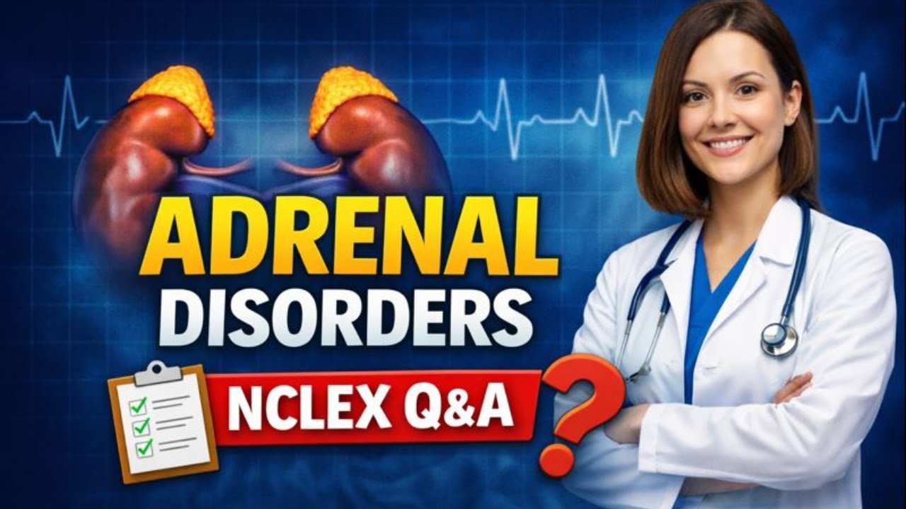 Adrenal Disorders NCLEX Questions & Answers | Addison&rsquo;s vs Cushing&rsquo;s Explained