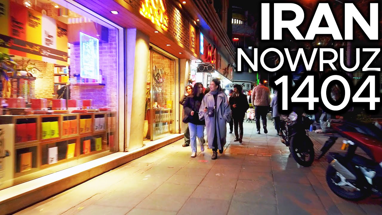 🇮🇷 TEHRAN 2025 | Night Walk in Downtown Before NOWRUZ 1404 | IRAN