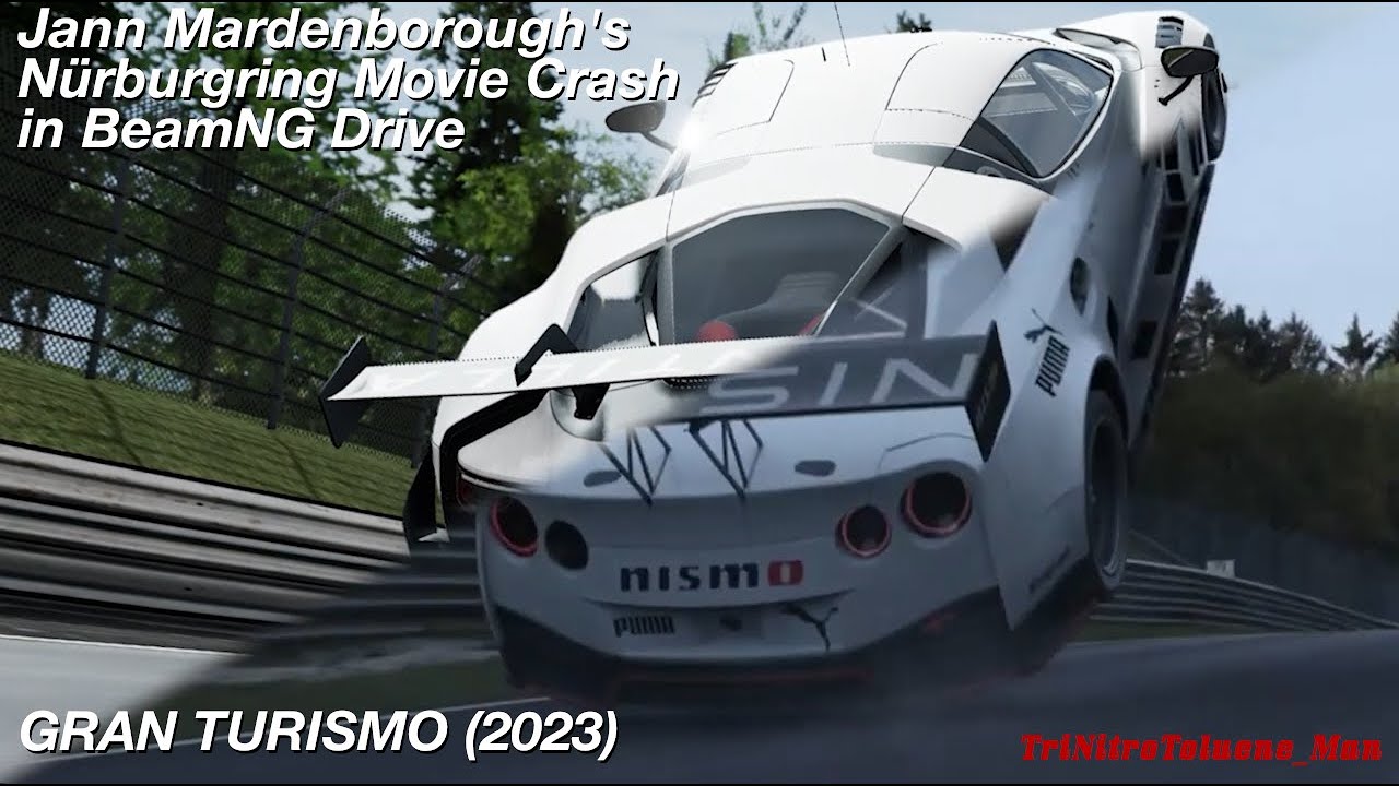 Jann Mardenborough's Movie Crash Recreated in BeamNG Drive (Gran Turismo 2023)