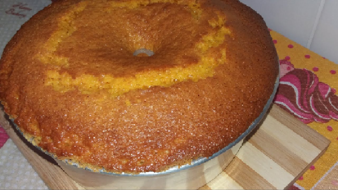 BOLO DE LARANJA E CENOURA FOFINHO E SUPER SIMPLES DE FAZER.