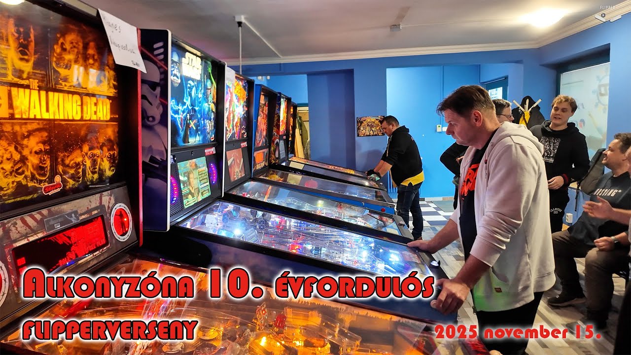 Alkonyzóna 10.évfordulós flipperverseny - Csorna #alkonyzona #pinball  #flipper#ifpa #flipperverseny