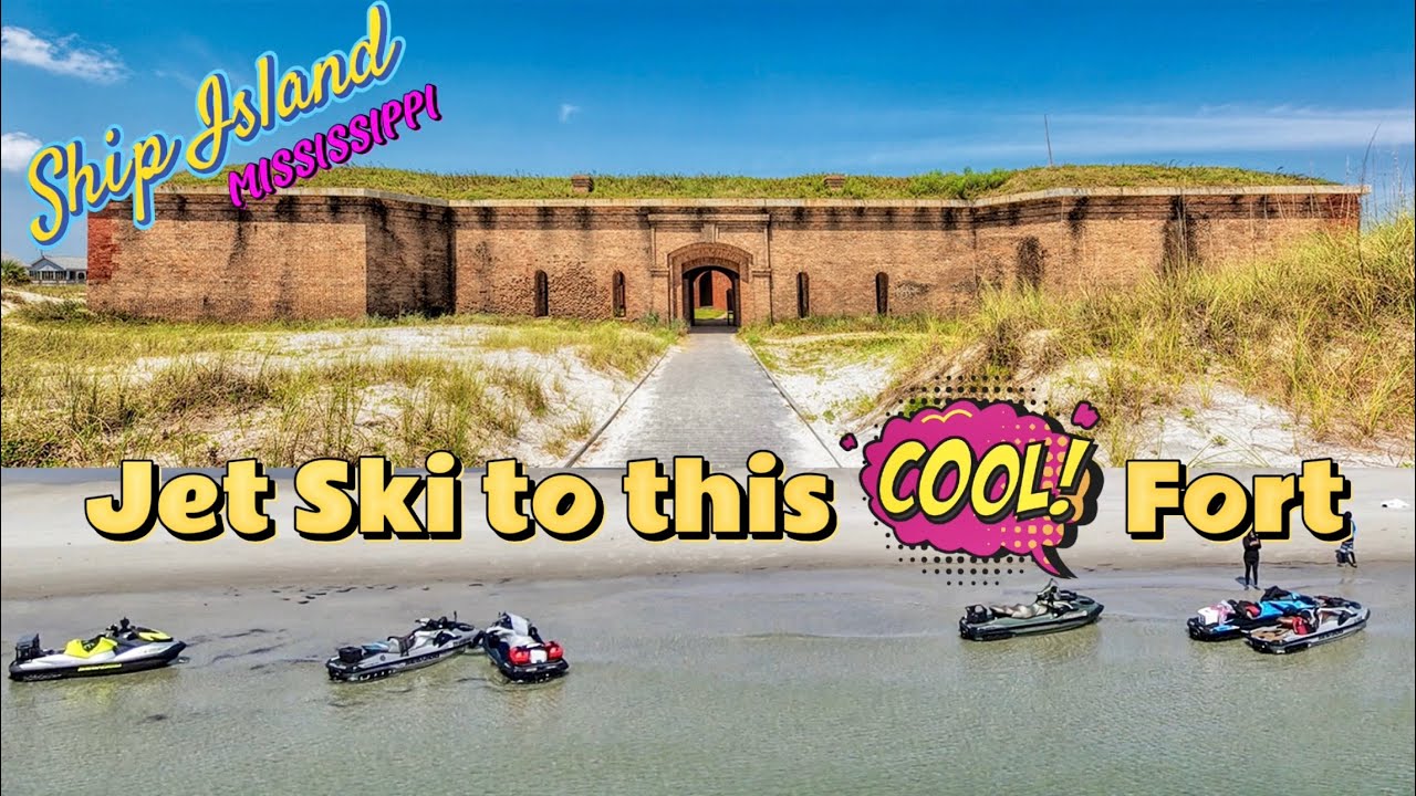 Находим этот Cool Fort в 12 милях от берега на острове Шип в Миссисипи. Покатались там на наших к...