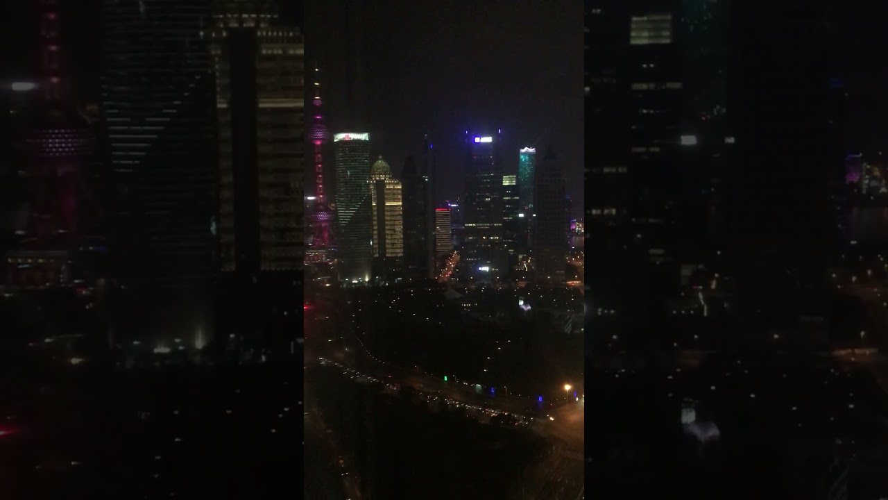 Shanghai Pudong Night Skyline