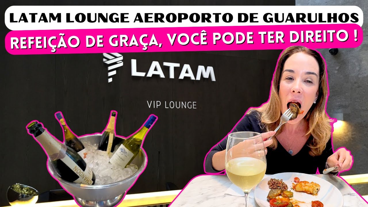 REFEIÇÃO DE GRAÇA NO AEROPORTO, VOCÊ PODE TER DIREITO E NÃO SABE! LATAM VIP LOUNGE #latam