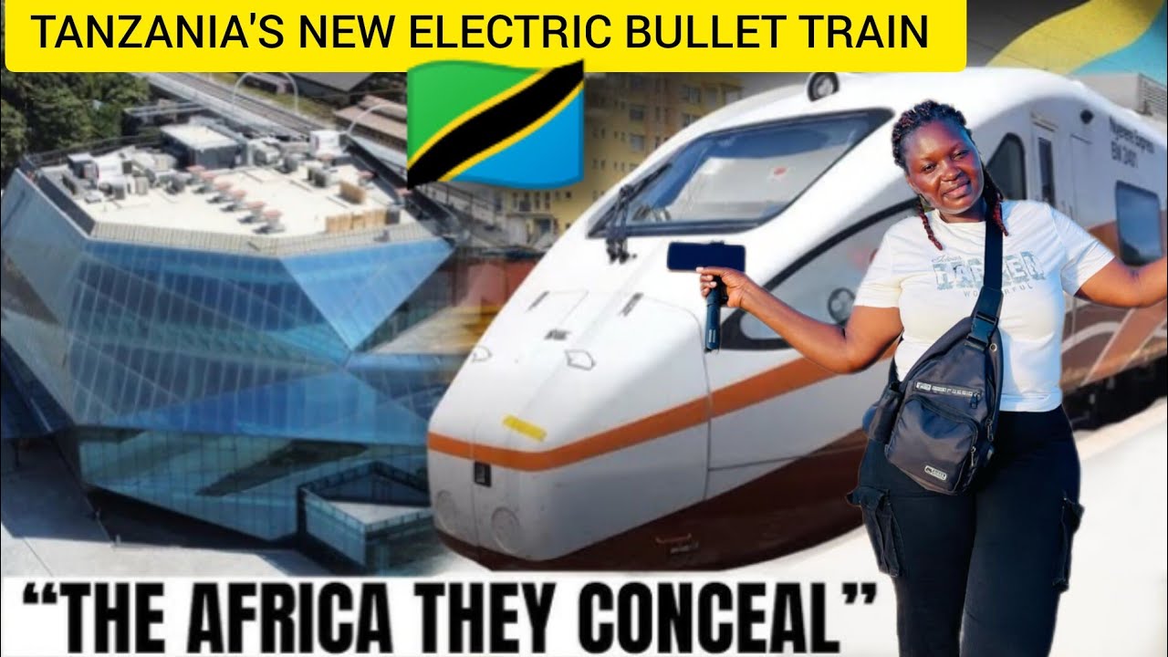 Inside a New Bullet Train Station of Dar es Salaam Tanzania. Ready for Electric Trains