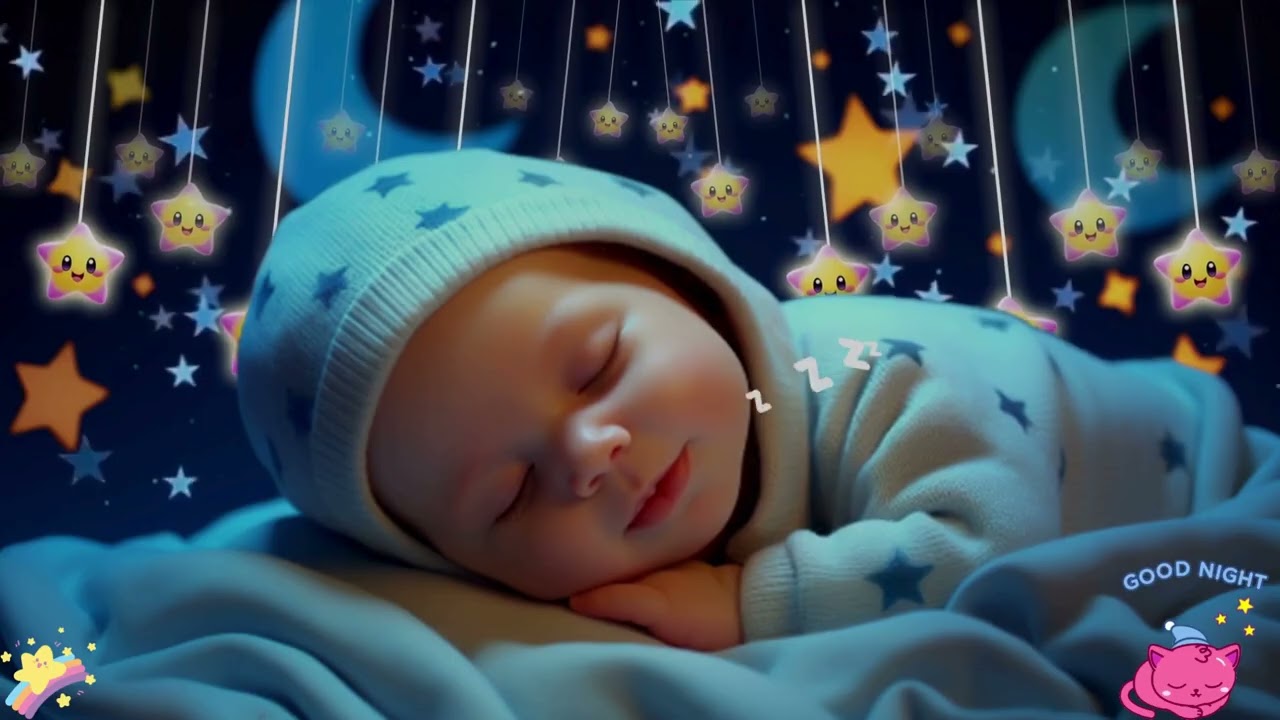 Overcome Insomnia Fast ✔ Baby Sleep Music – Gentle Mozart Brahms Lullaby for Relaxing Sleep