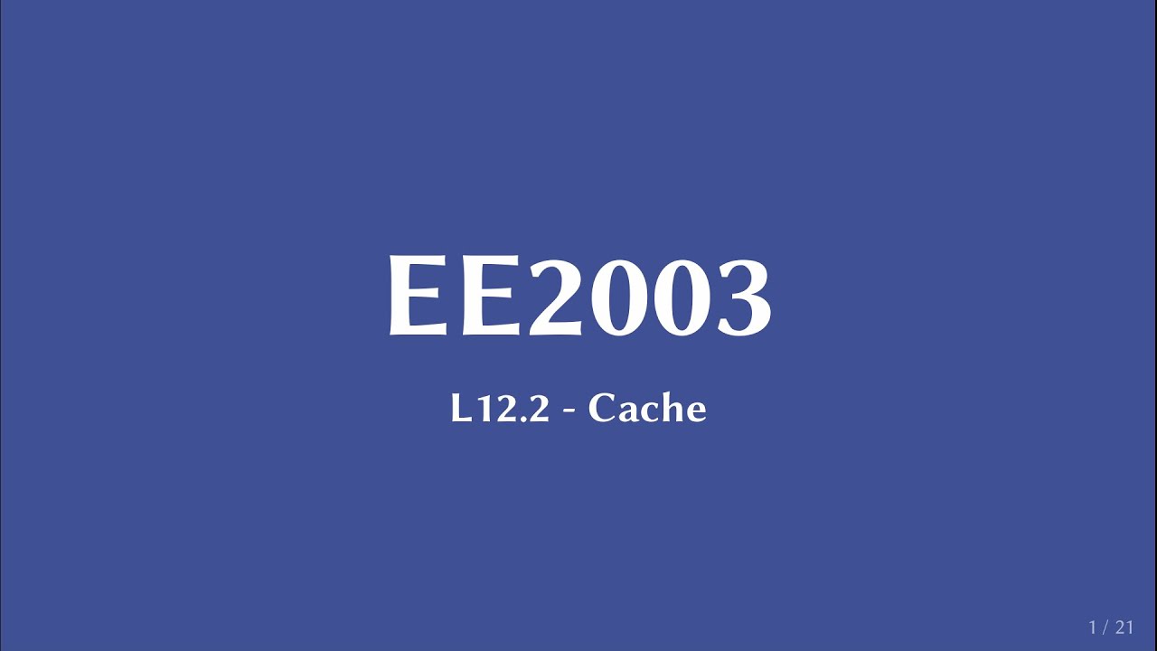 L12.2 - Cache