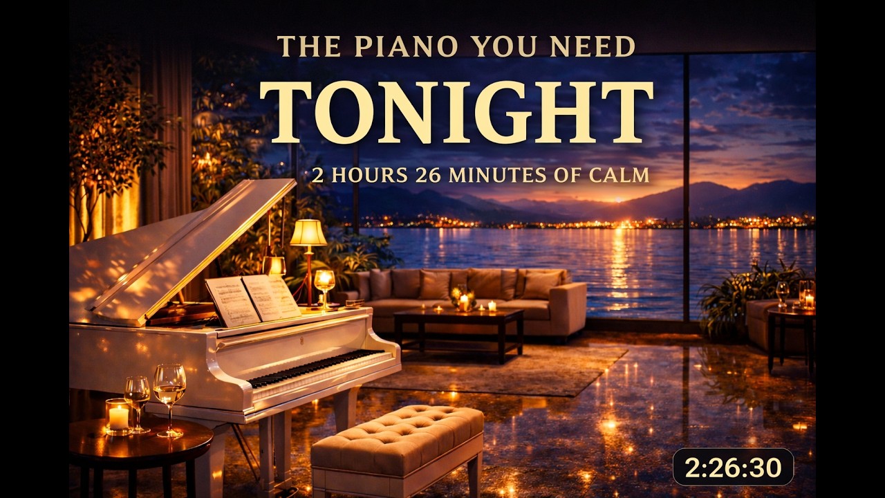 Luxury Hotel Lobby Piano2:26:30 of Deep Calm | No Talking