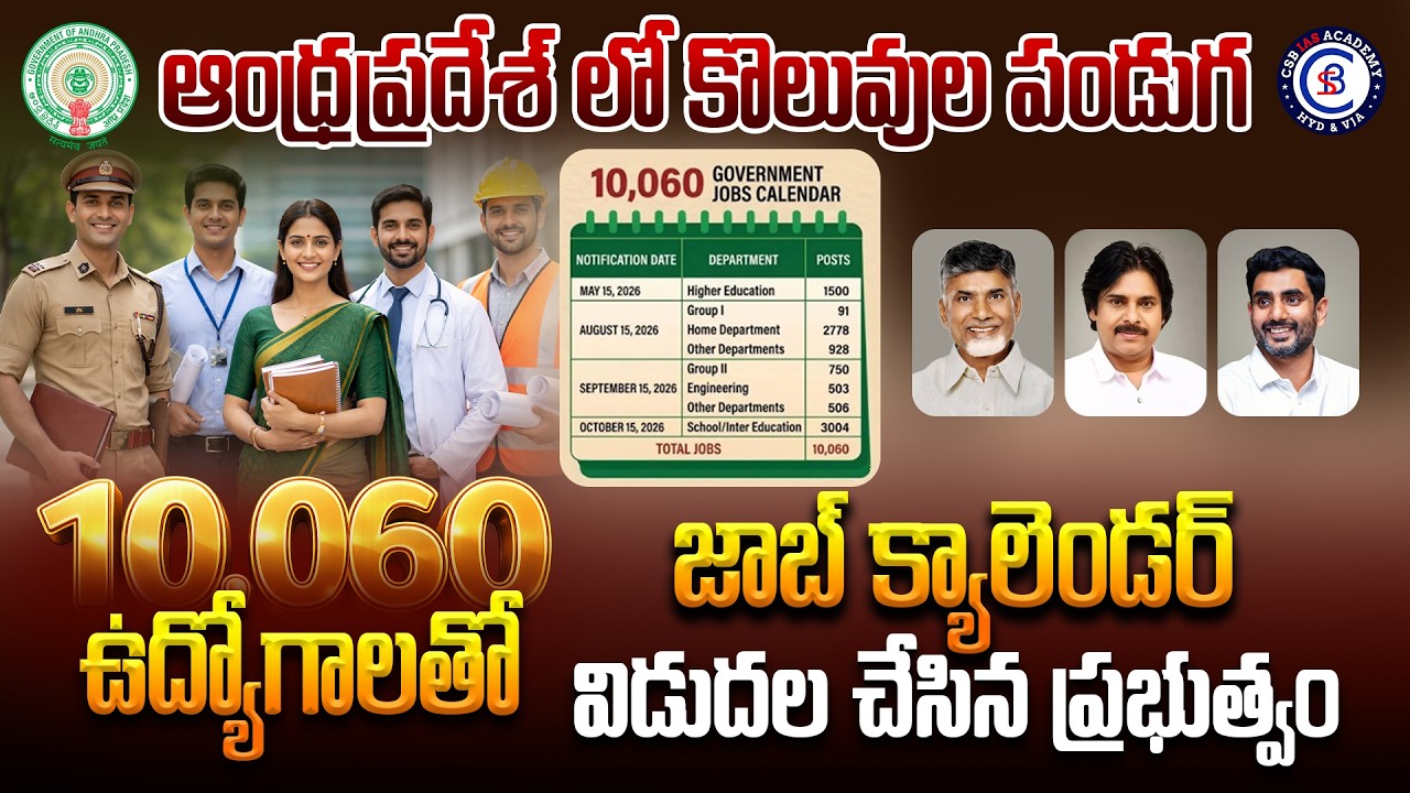 ఆంధ్రప్రదేశ్ లో కొలవుల పండుగ....10,060 ఉద్యోగాలతో 