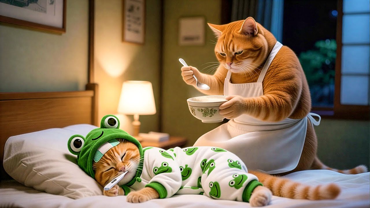 😾Ginger Kitten Played in the Rain — What Happened After Shocked Mama Cat