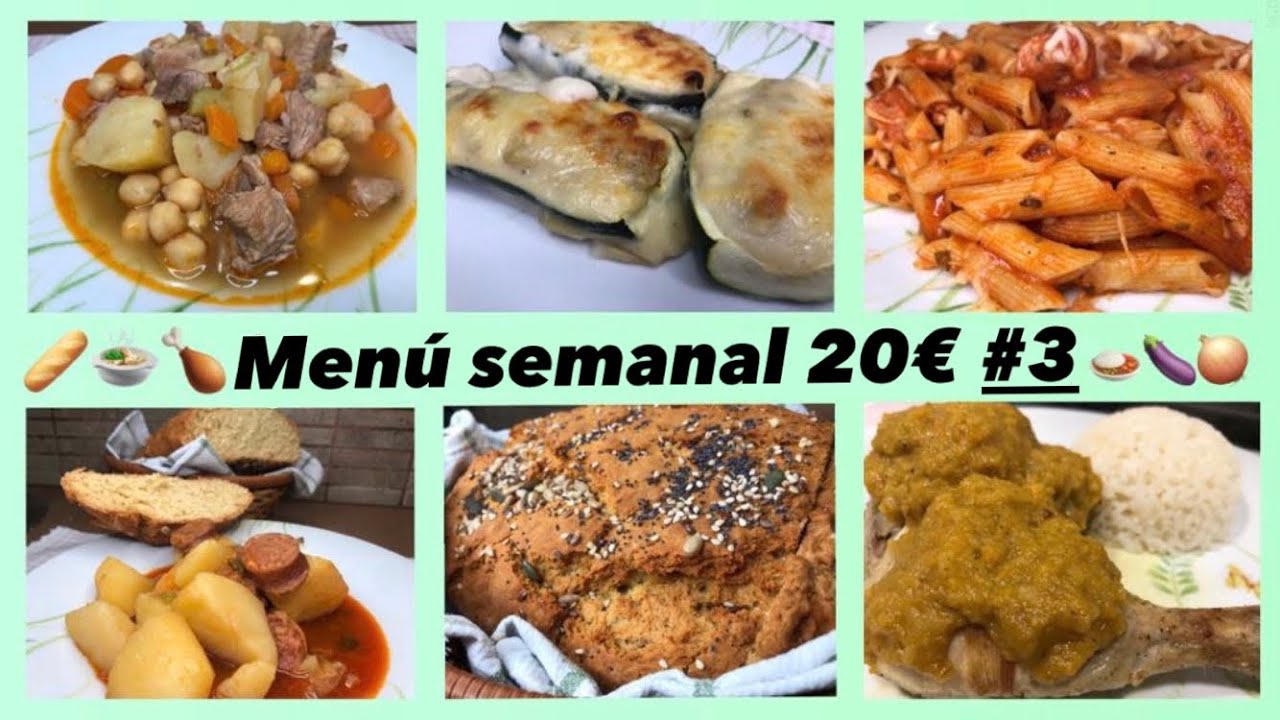 Menú semanal BARATO, FÁCIL Y RÁPIDO (nº3). Os enseño la compra 🛒