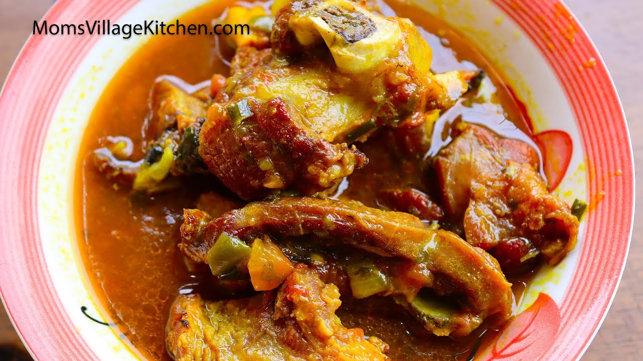 How To Cook Goat Meat - Ugandan African Food - Mom's Village Kitchen