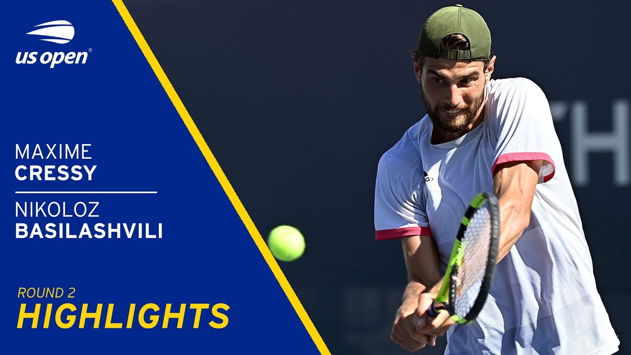 Maxime Cressy vs Nikoloz Basilashvili Highlights | 2021 US Open Round 2