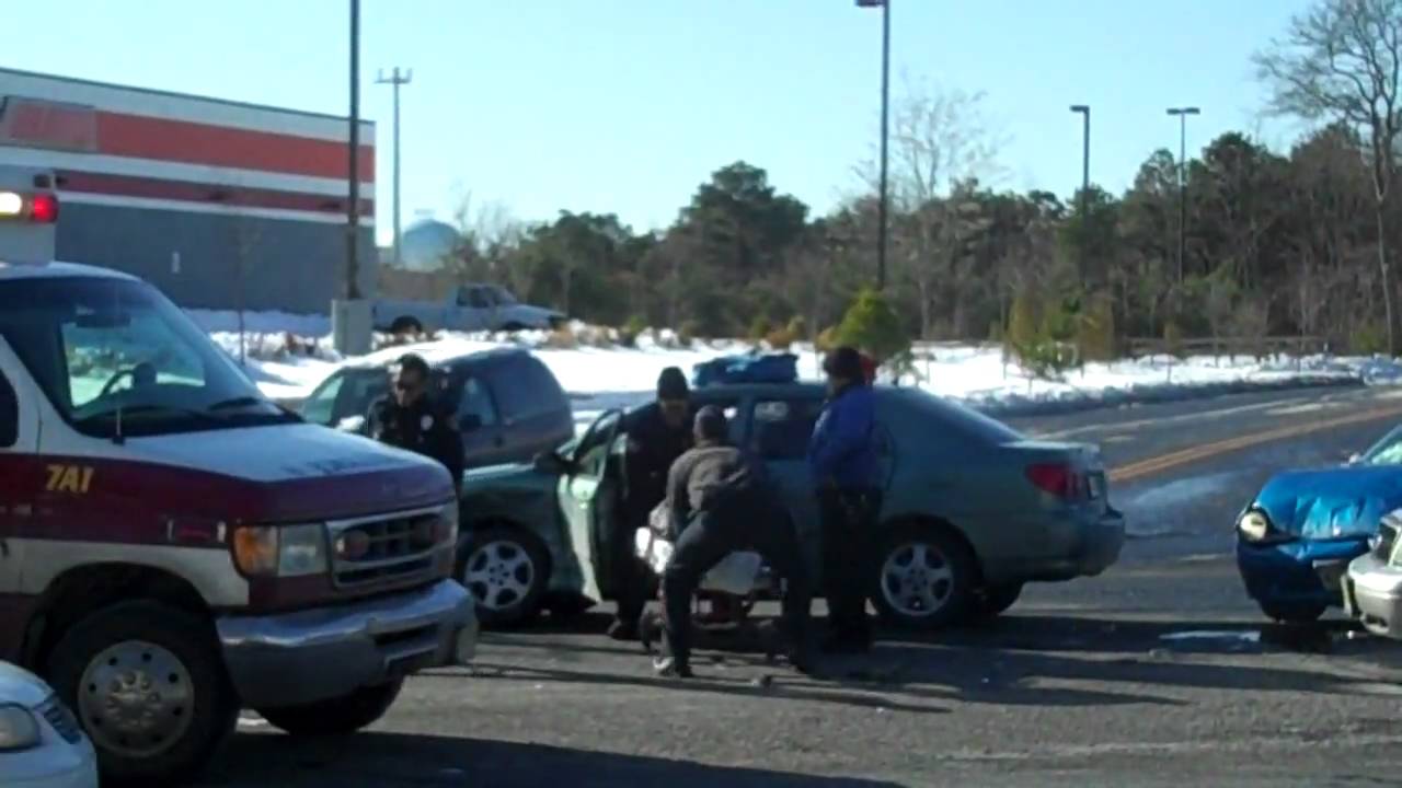 RAW VIDEO: Man loaded into ambulance after Egg Harbor Township accident